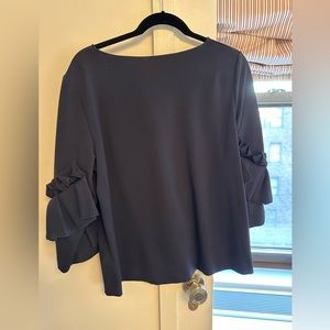 Cos Navy Top w/ Sleeve Detail